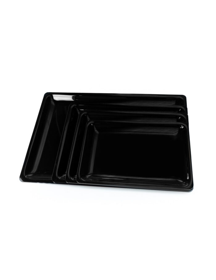 Bandeja honda de metacrilato negra - Imagen 2