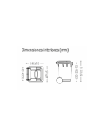 Carro contenedor de basura W-60 - Imagen 5
