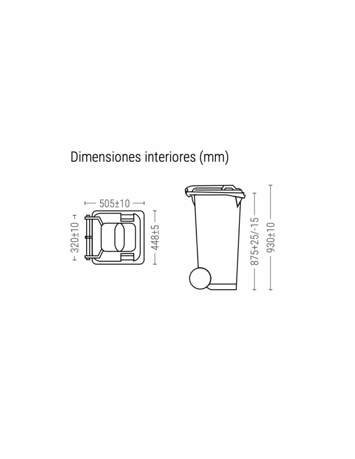 Carro contenedor de basura W-80 - Imagen 2